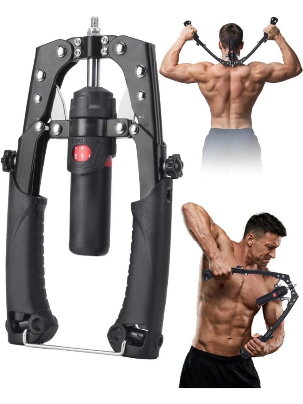 Hydraulic Arm Twister Exerciser & Chest Expander - 440 LBS Resistance Training